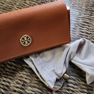Tory Burch Orange Eyeglass Case